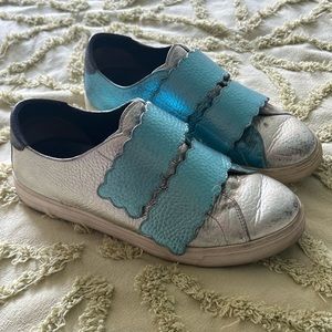 Fendi silver sneakers